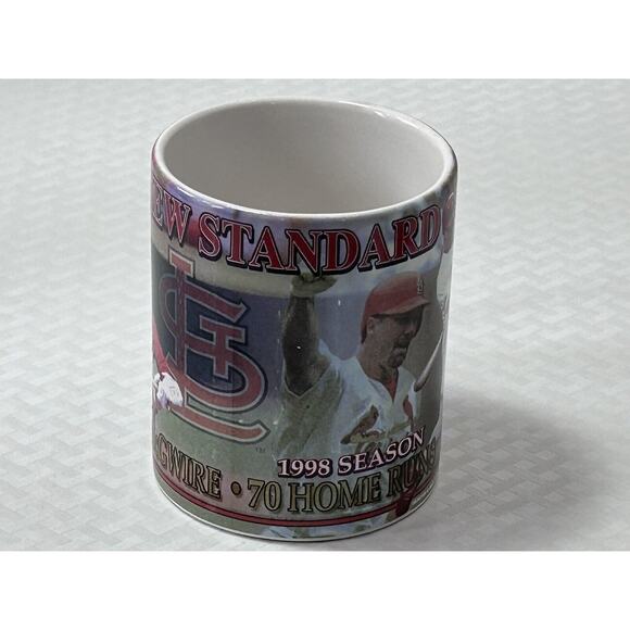 VTG. 1998 St. Louis Cardinals Mark McGuire 70 Home Runs Coffee Mug Mlb - Picture 3 of 12